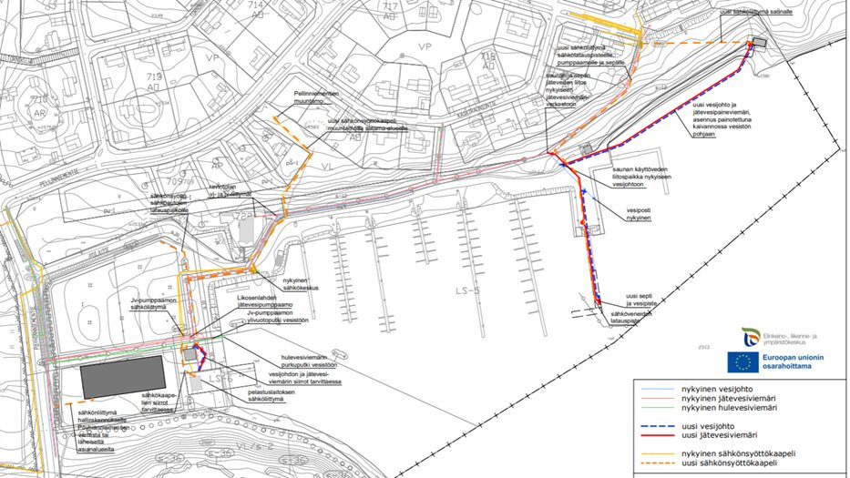 Yöpäivystys Joutsenon venesatamassa.