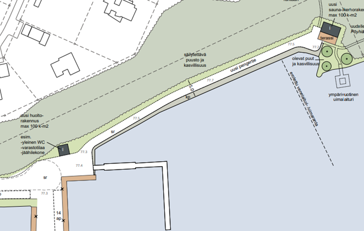 Yöpäivystys Joutsenon venesatamassa.